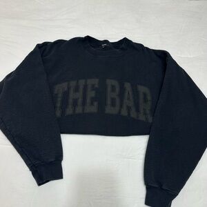 The Bar Black Crew Neck Sweatshirt